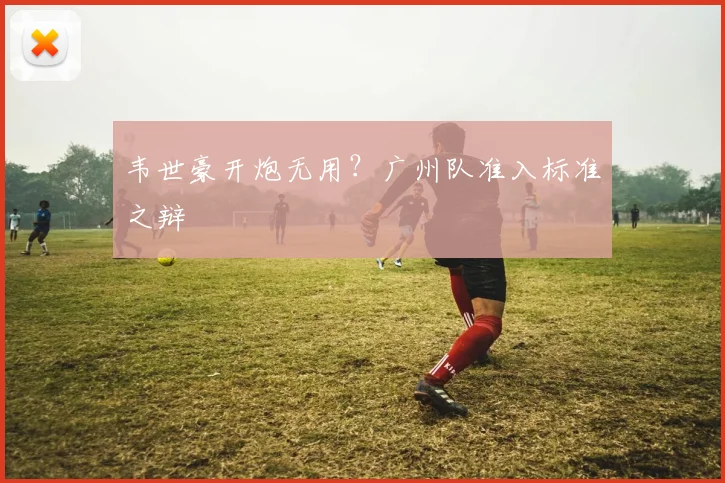 韦世豪开炮无用？广州队准入标准之辩